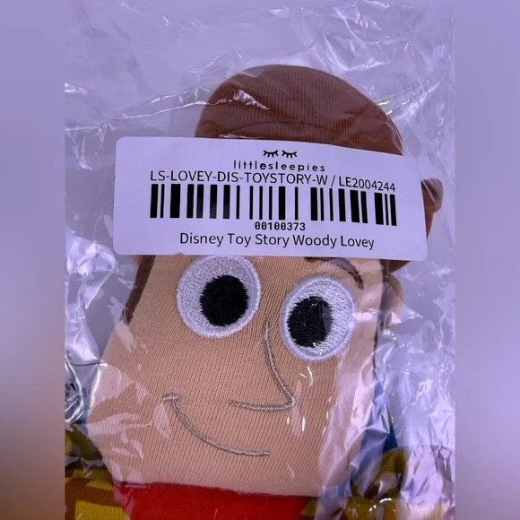 NWT Little Sleepies Disney Toy Story Woody Lovey Bamboo Security Blanket Plush - Picture 5 of 7